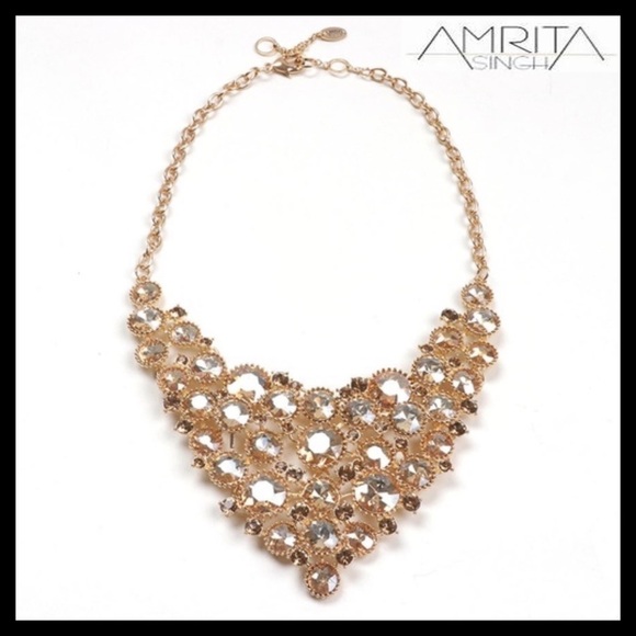 AMRITA SINGH Agatha Bib Necklace Color: Citrine - Picture 1 of 5